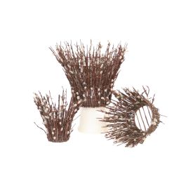 Pussy Willow Baskets Set Of 3 Distinctive Designs