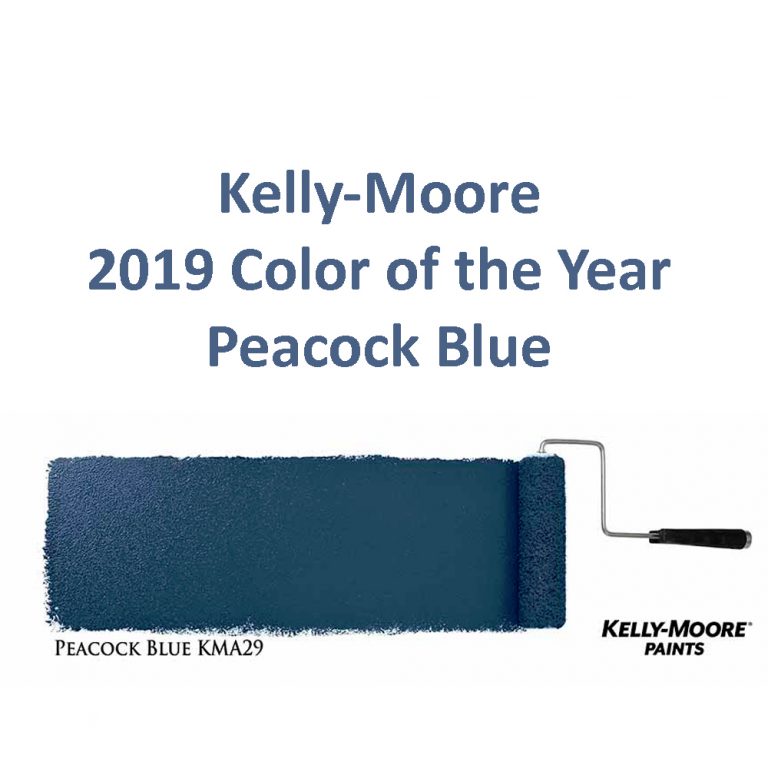 KellyMoore 2019 Color of the Year Peacock Blue Distinctive Designs