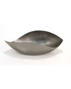 Cosmic Curved Bowl Textured Black Nickel Cosmic Tray