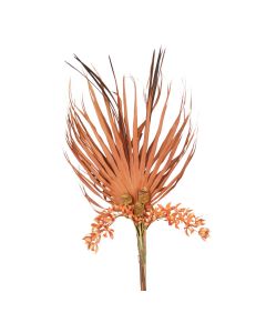 Natural Palmetto,Pods with Orchids Bouquet (Vase sold Separately)
