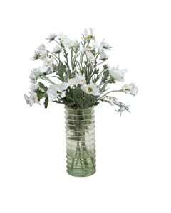 Cosmos in Ribbed Vase