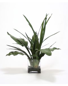 Waterlook® Tropical Foliage in Rectangle Glass
