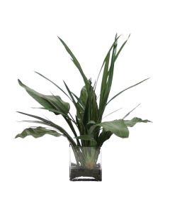 Waterlook® Tropical Foliage in Rectangle Glass