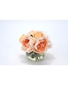 Waterlook® Champagne Roses in Rose Bowl