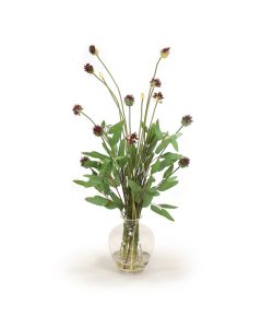 Thistle and Eucalyptus in Ginger Jar