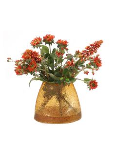 Sunflowers in the Decorative Amber Glass