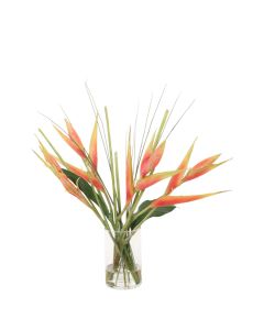 Heliconia's with Mixed Green Grass and Split Philo Leaf