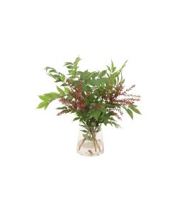 Sumac and Berries in Tapered Glass