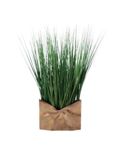 Grass in Gold Ritz Metal Envelope Vase