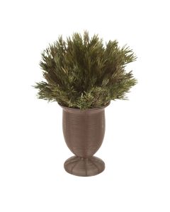 Green Salignum Male Foliage in Wire Cole Basket