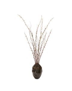 Pussy Willow with Birch Stoneware Planter