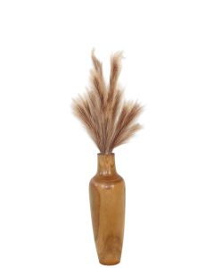 Pampas Plumes in Floor Vase