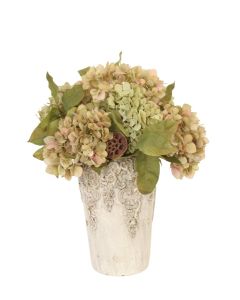 Preserved Hydrangea Mixed with Garden Flowers