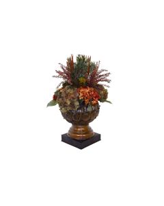 Green Brown Hydrangea with Mixed Dried and Berries