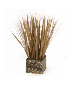 Natural Grasses in Black and Bamboo Box