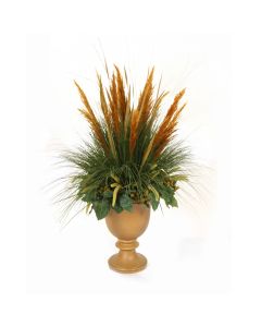 Tuscan Golds and Greens in Challis Urn.
