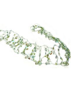 Irridescnet Green Wired Garland