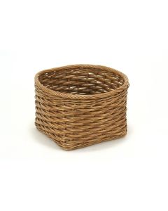 Antique Potato Basket with Round Top and Square Bottom