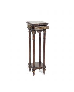 Mahogany Square Chateau Pedestal Table
