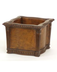 Chateau Planter with Leather