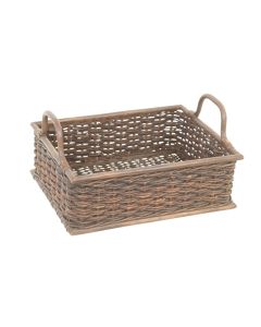 Emily-Fruit Tray Rectangle Basket with Handles