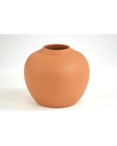 Fat Round Vase in Unfinished Terra Cotta
