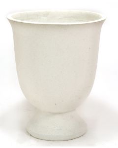 Large Light Cement Pedestal Planter