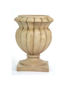 Selby Urn - Navajo White18"L x 18"W x 24"H   Resin