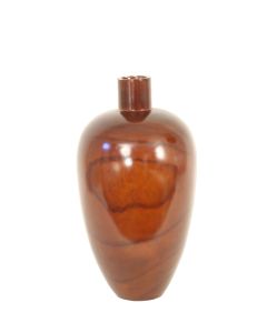 Mahogany Wood Vase