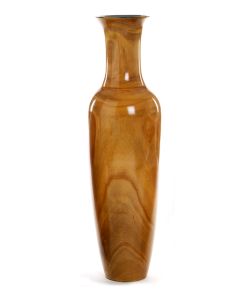 31" Large Classic Vase in A Honey Wood
