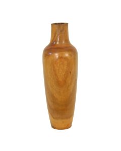 Tan Wood Floor Vase