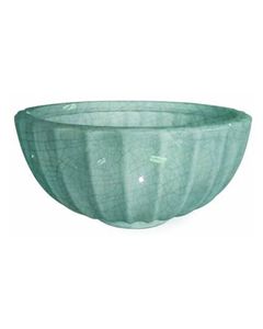 Large Pool Blue Glazed Highland Bowl