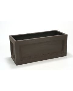 Brown Fiberglass Rectangular Planter