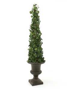53" Ivy Topiary in Rust Fiberglass Classic Urn