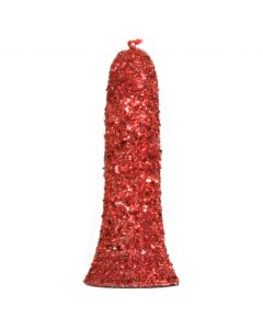 Designer Ornament Group featuring Red Sequined Bell