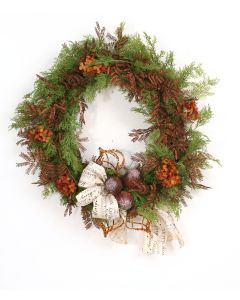 Bronze On Green Wreath