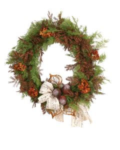 Bronze On Green Wreath