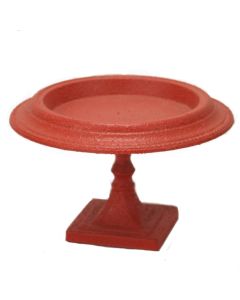 CAKE PLATE ON PEDESTAL STAND- Red
