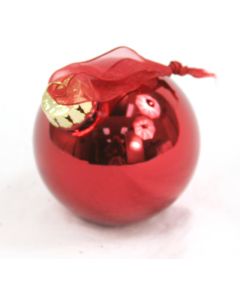 67mm Solid Glass Ball Shiny Red