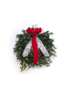 23" Holly Wreath