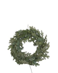 Pine Wreath with Lights (Not Decorated)