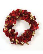 Mixed Flower Wreathpremade Red