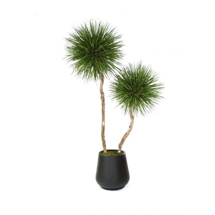 8' Natural Blade Pom in Black Fiberstone - Distinctive Designs